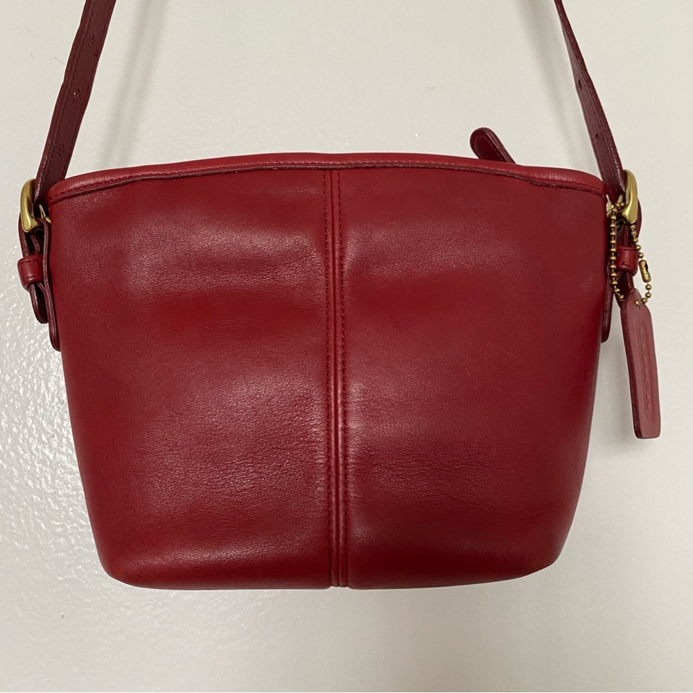 🌶️ EUC VTG Coach Soho Mini Red Leather Crossbody Bag - US Made 4107 🌶️